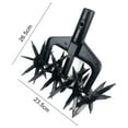 thumbnail image 5 of Dujiujun Rotary Cultivator Tool Hand Held Garden Cultivator with Tines Portable Loosening Soil Versatile Garden Cultivator Rotary Tiller, 5 of 7