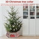 thumbnail image 5 of Wosthever Collar de árbol de Navidad copos de nieve anillo de Navidad fiesta vacaciones interior piso Festival decoración artesanía regalo Kits de decoración para fiestas cinco, 5 of 6