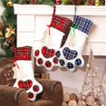 thumbnail image 3 of OurWarm Pet Dog Christmas Stocking Hanging Christmas Stocking with Large Paw for Christmas Indoor Decorations 18 x 11 Inch, 3 of 4