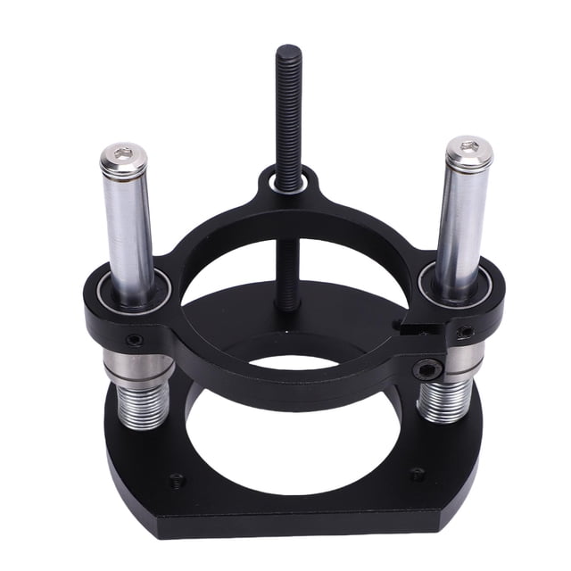 Router Lifting Base, Electric Router Lift Base Hand Crank Handle Stainless Steel Rod for Trimming for 64-66mm Dia Motor