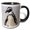 Black/White, variant on 3drose, African Penguin, Boulders Beach, South Africa-af42 Rbe0068 - Ralph H. Bendjebar, 11oz Two-tone Yellow Mug