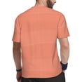 thumbnail image 2 of Wukai Orange Gingham Print Men's Short-Sleeved Mesh T-Shirt,Quick-Dry Short Sleeve Workout T-Shirt-3X-Large, 2 of 8