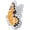Orange, variant on Delight Jewelry Silver-tone Large Translucent Hot Pink Flying Butterfly - Script Class of 2025 Dome Charm Necklace, 18"