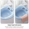 thumbnail image 4 of 1pc Plastic Sitz Bath Toilet Seat Sitting Basin Postpartum Care Wash Basin, 4 of 6