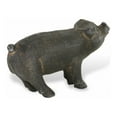 thumbnail image 4 of 5" Black Cast Iron Pig Hand Painted Sculpture, 4 of 5