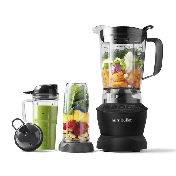 Nutribullet Combo de batidora de tamaño completo 1200W – Negro mate