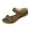 59#Army Green, variant on Women’s Two-Strap Suede Rivet Trim Flat Slide Sandals, Open Toe Casual Indoor Outdoor Slippers