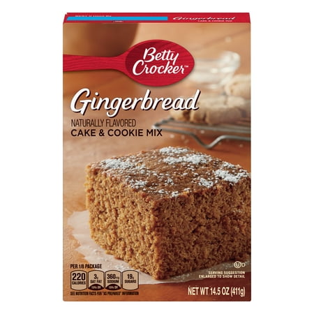 Betty Crocker Gingerbread Cake and Cookie Mix, 14.5 oz