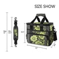 thumbnail image 3 of FORMRS Insulated Cooler Bag 24 Cans Capacity Soft Leakproof Lunch Box with Side Pockets, Green Flowers, 3 of 7