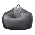 thumbnail image 2 of Funda De Frijol De Almacenamiento De Animales De Peluche, Bolsa De Frijoles Sin Relleno, Silla Cómoda ños Funda De Asiento Cómoda Gris Zulema Almacenamiento de juguetes de animales de peluche, 2 of 8