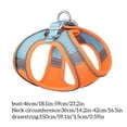 thumbnail image 4 of Decodeary Pets Chest Strap Leash Set Reflective Padded Hiking Vest Training Running Safe Control Harness Animal Halter Gifts Orange Blue, 4 of 6
