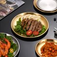 thumbnail image 5 of 1Pc Stainless Steel Round Plate Bone Spitting Dish Shallow Tray Metal Camping Plate Dining Disc BBQ Picnic Dishes Cookware, 5 of 5