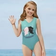 thumbnail image 5 of FOR U DESIGNS Cute Toddler Girl Bathing Suit Size 7-8 Years Skin-Friendly Sleeveless Tank Leotard Pink Black Axolotl Gymnastics Dancewear for Kids, 5 of 8