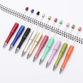 thumbnail image 2 of Sijiali 5Pcs 1.0mm Beadable Ball Point Pen Smooth Ink Plastic Kids Stationery Rollerball Pen for Classroom, 2 of 10