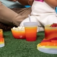 thumbnail image 6 of Silipint: Kids Straw Tumblers 8oz: 2 Pack - Marigold & Hibiscus - Silicone Unbreakable Cups w/ No Leak Lids, Dishwasher-Microwave-Freezer-Oven Safe, 6 of 7