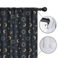 thumbnail image 4 of Blackout Kids Curtains,Dark Blue Sun Moon Cross Pattern Childrens Insulated Curtains Set Of 2,Bedroom Essentials,Toddler Room Decor 42x54in(106x137cm), 4 of 5