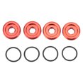 thumbnail image 3 of RC Front Hub Nut Axle Nut with O Ring Aluminum Alloy for 1/7 1/8 for RC Accessories Parts Red, 3 of 8