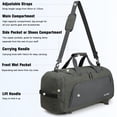 thumbnail image 3 of G4Free Sports Travel Duffel Bag 45L/60L with Shoe Compartment and Wet Pocket for Men and Women, 3 of 7