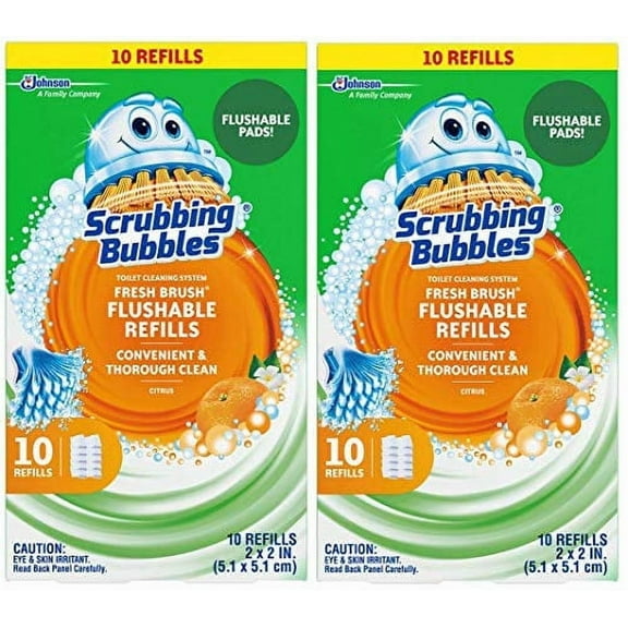 Scrubbing Bubbles Fresh Brush Refill 10-Count,2 Pack