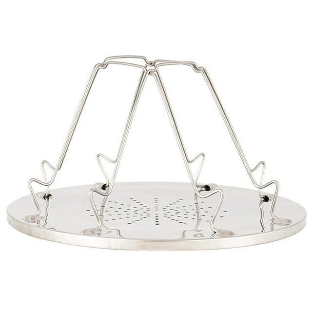 Tostador de 1pc Tostador de acero inoxidable Rack Toast Brill Suministro de cocina (plata)