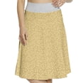 thumbnail image 1 of Women's Beige Modern Floral Leaf Patterns A-line Printed Skirt Casual Wear, XL, Beige Yellow, by Ambesonne, 1 of 1
