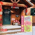 thumbnail image 2 of Candy Love Hearts Welcome Garden Flag 12x18 Inch Double Sided Outside, Valentines Day Rustic Anniversary Yard Outdoor Decoration, 2 of 7