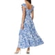thumbnail image 3 of Vestidos de playa bohemios de verano INSPIRE CHIC con escote cuadrado, sin mangas, con volantes, florales y fluidos S Azul, 3 of 6