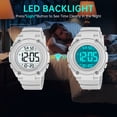 thumbnail image 4 of SKMEI Mens Digital Watch Sports Military Waterproof Outdoor Chronograph Wrist Watches for Men with Back Ligh/Alarm/Date, 4 of 10