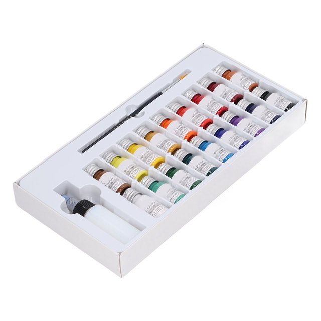 Pigmento Textil ANGGREK 18 Colores Resistencia A La Fricción Fuerte Adherencia Resistencia Al Lavado 10 ml x 18