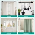 thumbnail image 6 of No Drill Window Curtain Rod 30-120" Adjustable, 5/8" Diameter Drapery Pole with Self Adhesive Brackets, Easy Install for Home & Renters, 6 of 11