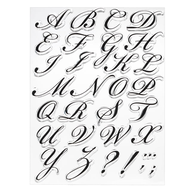 Transparent Silicone Stamps, 1 Pcs T1440 Letters Clear Stamps for Card Making Decoration DIY Craft, Clear