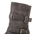 thumbnail image 4 of GLOBALWIN Women's Fur Boots Fashion Combat Ankle Boots for Women Grey 8.5M, 4 of 8