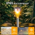 thumbnail image 5 of Qoosea Solar Lights Outdoor Waterproof, Outdoor Decor Pathway LED Lights Solar Powered for Patio Driveway Walkway Backyard Lawn Landscape Yard Decor (12 pack), 5 of 8