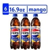 Pepsi Cola Mango Soda Pop, 16.9 oz, 6 Pack Bottles
