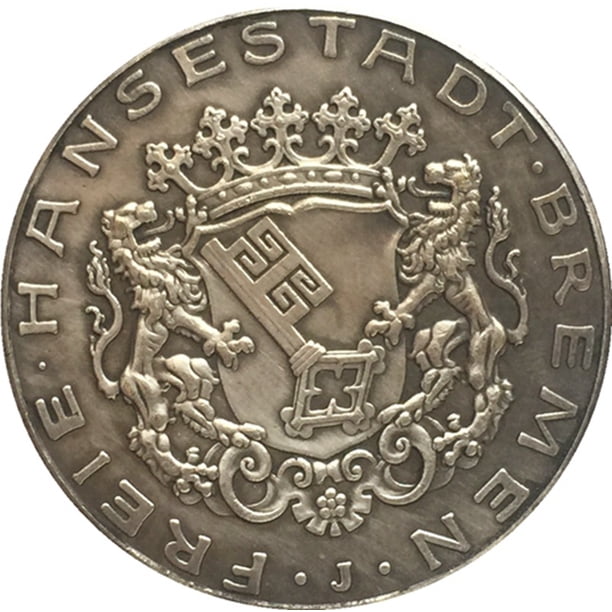 Moneda conmemorativa del escudo de armas de Bremen de 1904, estilo antiguo