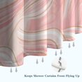thumbnail image 6 of Pink White Gold Marble Pattern Shower Curtain 36"x72" ,Bathroom Decorative Shower Curtains Set with 12 Hooks,Modern Waterproof Washable Shower Curtain, 6 of 6