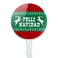 thumbnail image 2 of Feliz Navidad with Deer Merry Christmas Cupcake Picks Toppers Decoration Set of 6, 2 of 6