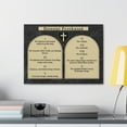 thumbnail image 6 of Scripture Walls Ten Commandments Polish Dziesięć Przykazań Bible Verse Canvas Christian Wall Art Ready to Hang Unframed, 6 of 9