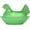 Green, variant on Plastic Chicken Shaped Candy Dish - Hen on Nest Retro Bowl with Lid, Lightweight Decorative Jar for Snacks Countertop Decor & Table Centerpiece
