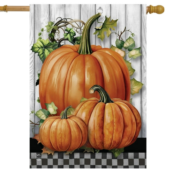 Briarwood Lane Country Pumpkins House Flag