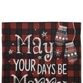 thumbnail image 4 of Northlight Buffalo Plaid "Merry and Bright" Christmas Outdoor Garden Flag - 18" x 12.5", 4 of 5