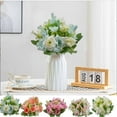 thumbnail image 1 of Fleurs Artificielles Réalistes pour la Déco de la Maison - Roses en Plastique Réalistes en Couleurs Assorties, Résistantes à la Décoloration et à l'Eau, 1 of 6
