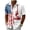Z03 White, variant on Erwazi Men’s Button Down Shirts Summer Short Sleeve Printed Collared 4th of July Mens Tops