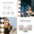thumbnail image 2 of Zootealy Vanity LEDs Mirror Lights Kit with 10 Bulbs Adjustable 10 Brightness & 3 Lighting Modes USB Mirror String Light for Makeup Dressing Table, 2 of 5