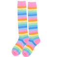 thumbnail image 3 of Rainbow Print Stockings for Women  Knee-High Style, 3 of 8