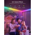 thumbnail image 5 of RGBIC , Smart LED Lights for Bedroom, Bluetooth LED Lights APP Control, DIY Multiple Colors on One Line, Color Changing LED Strip Lighting Music Sync, Home Decor, 16.4ft, 5 of 5