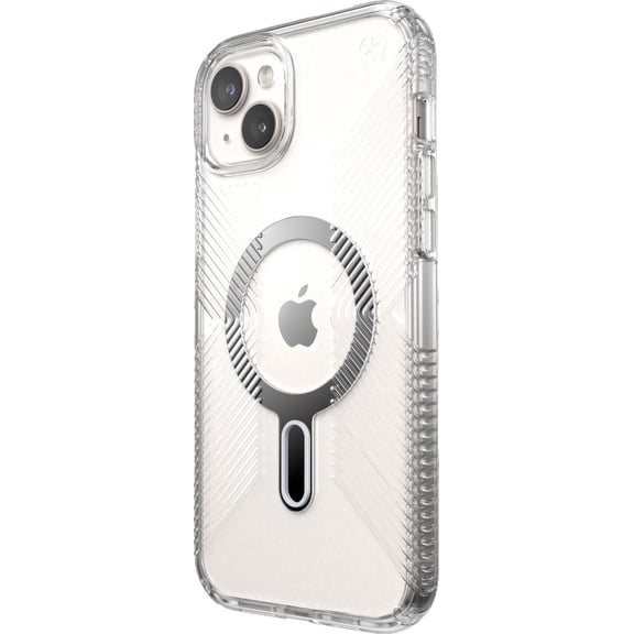 Speck Perfect-Clear Grip Case for MagSafe for iPhone 15 Plus/14 Plus - Clear