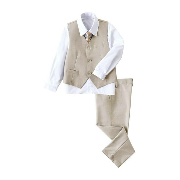 Traje de boda Suit YuanLu para niños, corte ajustado, talla 12, color champán