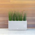 thumbnail image 2 of Veradek Block Series Long Box Medium Plastic Planter - White, 2 of 5
