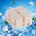 thumbnail image 2 of Dailihome 4 Pack Silicone Ice Cube Trays with Lids, Reusable Small Ice Molds with Storage Base for Freezer, Easy Release Stackable Maker Kit for Home Party, 4.33x2.17 in, 2 of 6